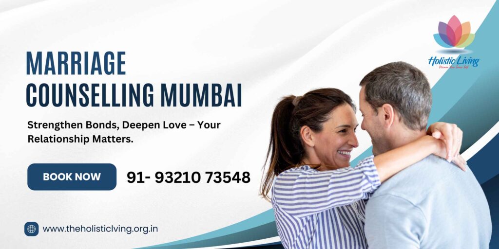 Take a 10-minute free consultation with best marriage counsellor in Mumbai, best marriage counsellor near me at Holistic Living Wellness Studio, leading center for marriage counselling in Mumbai.