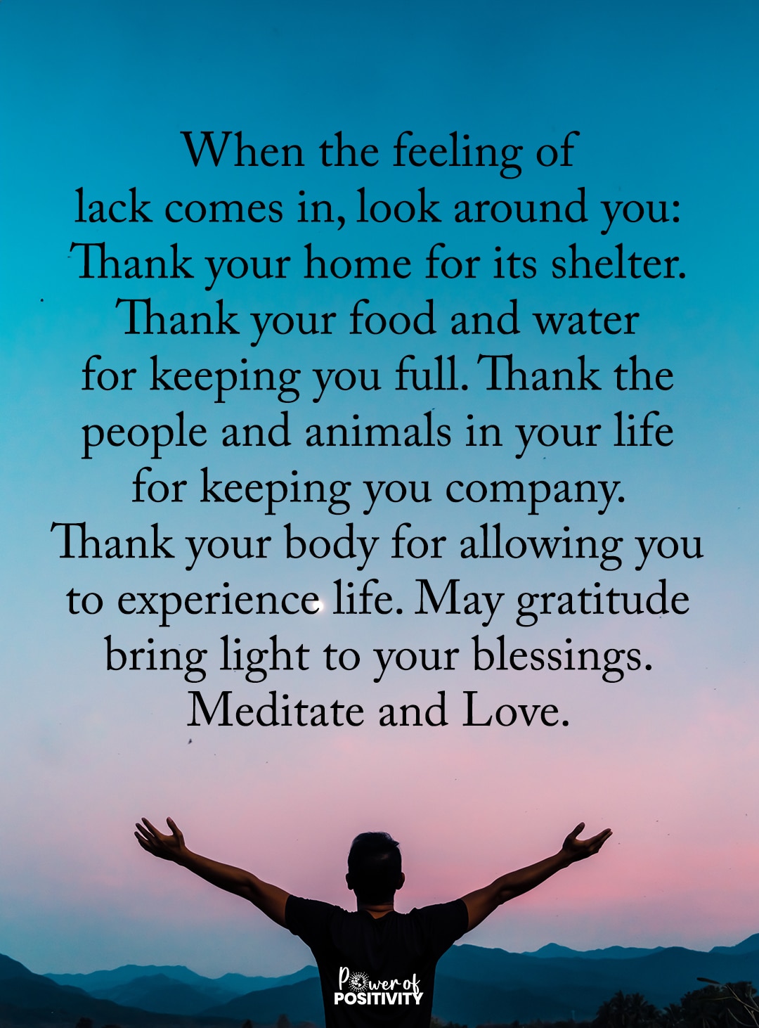 meditate and love