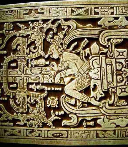 Pakal sarcophagus lid world tree interpretation not rocket