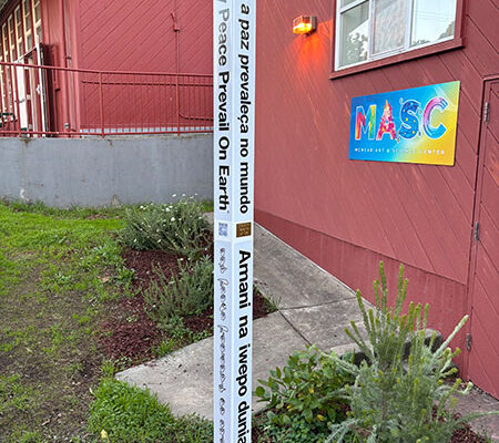Eighty Sixth Peace Pole Dedication, Sonoma County, California, USA