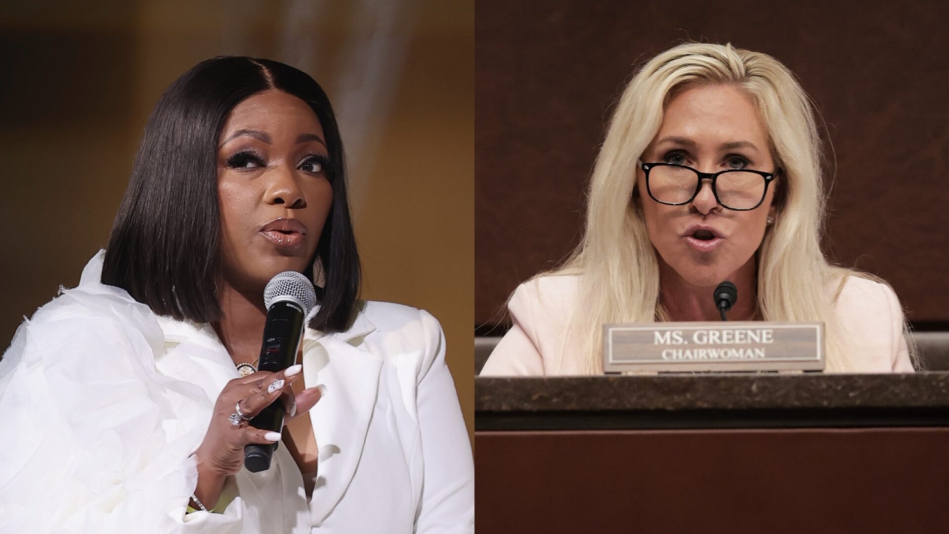 Bowing Out? Jasmine Crockett Reacts After Marjorie Taylor Greene Reveals She’s Resigning From Congressional Seat In 2026 (VIDEO) Bowing Out? Jasmine Crockett Reacts After Marjorie Taylor Greene Reveals She’s Resigning From Congressional Seat In 2026 (VIDEO)