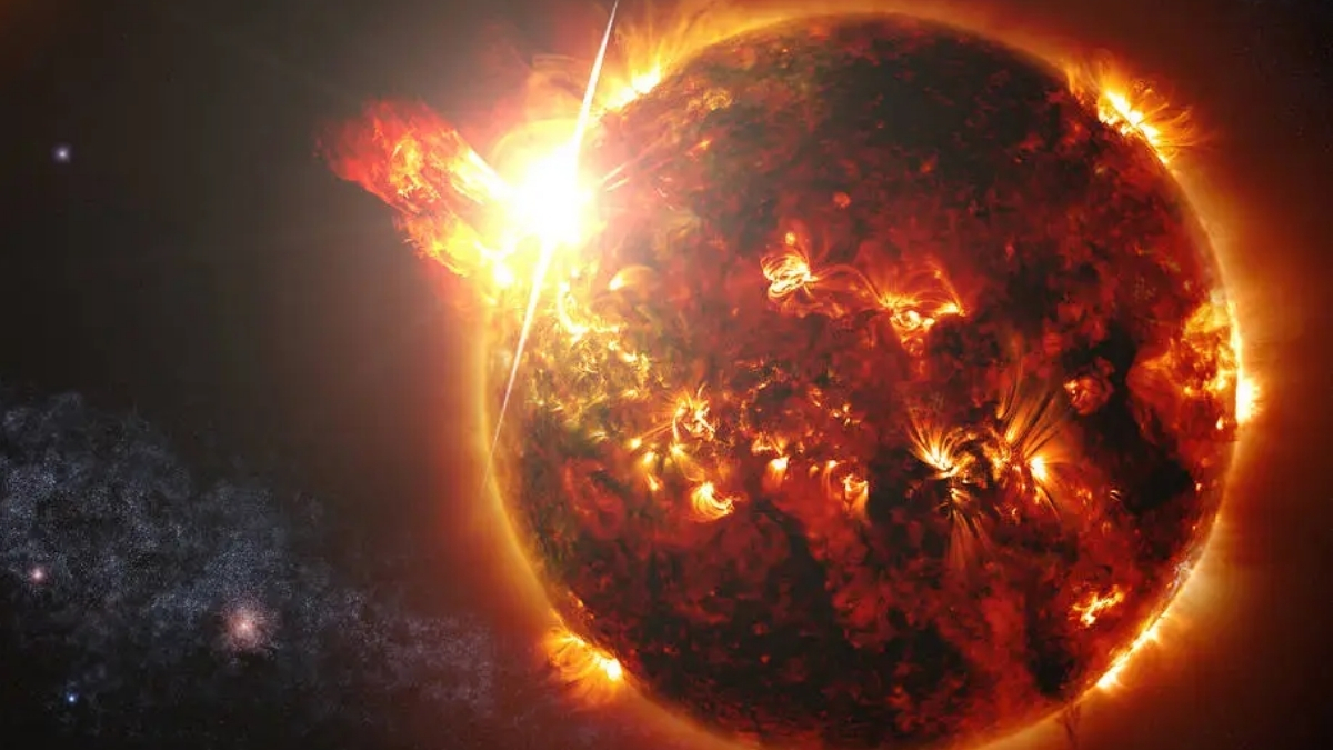 Astronomical First: Storm Seen Erupting on Another Sun, And It’s a Monster