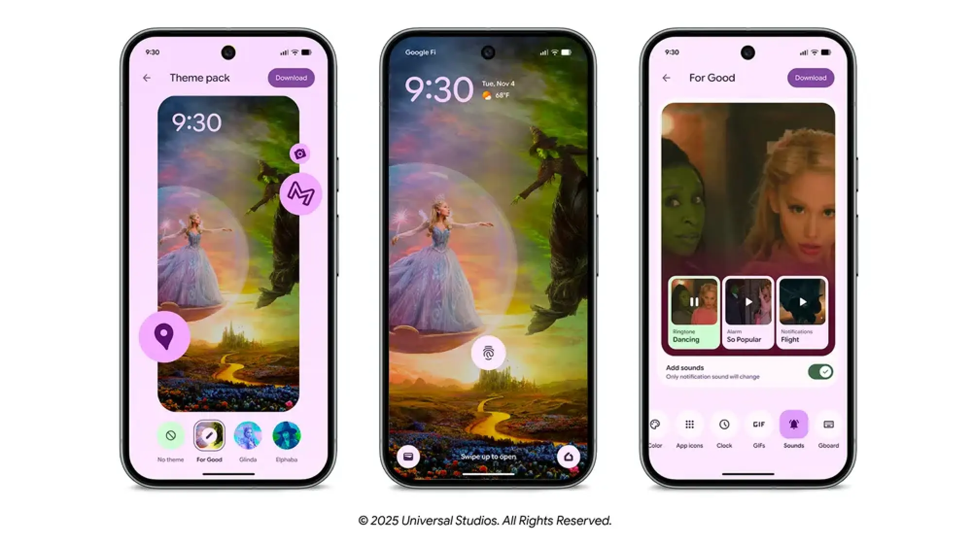 wicked for good feature pack on pixel phones