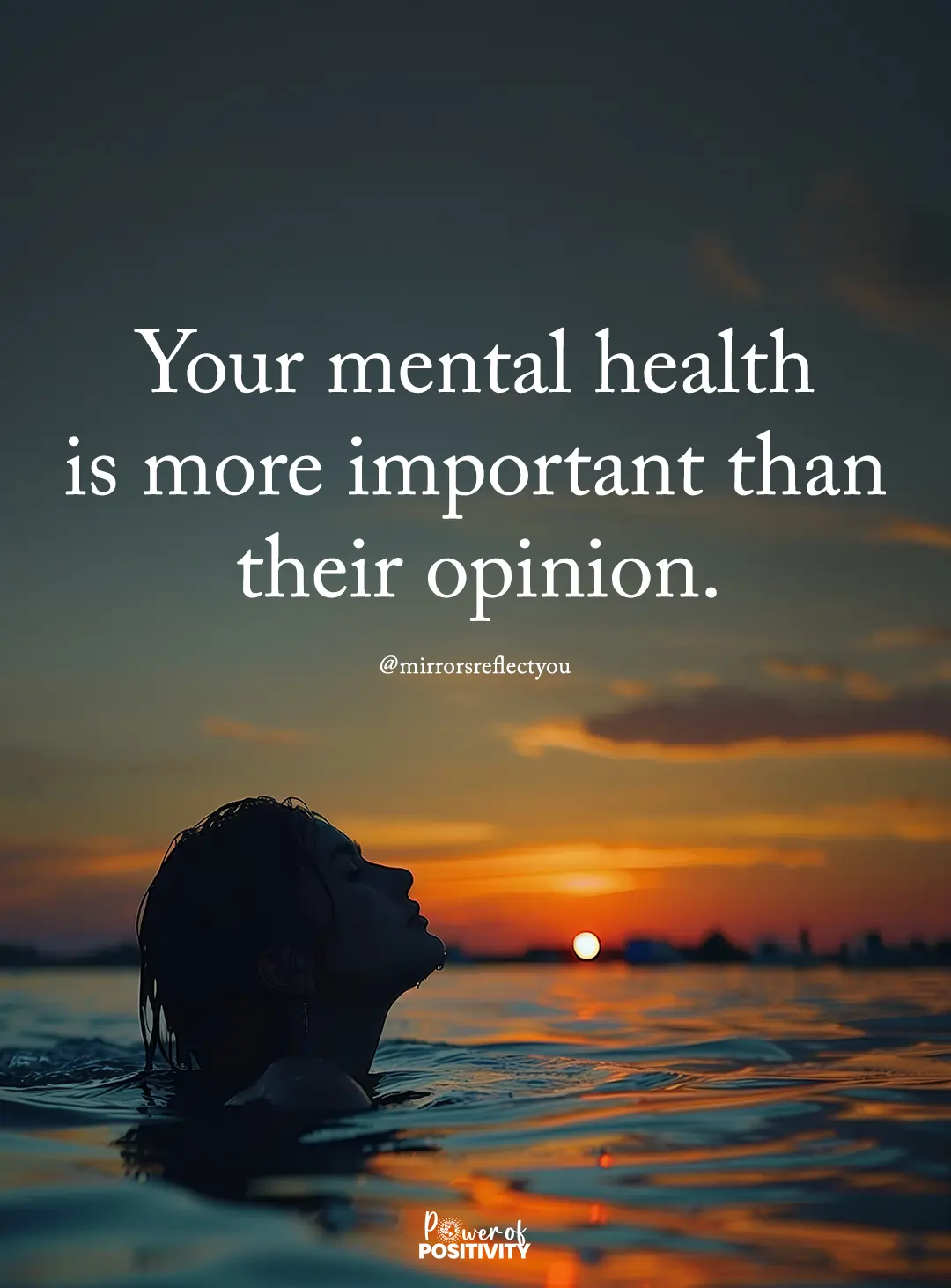 your mental health is more important