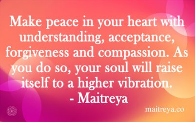 Maitreya Quote on How to Raise Vibration