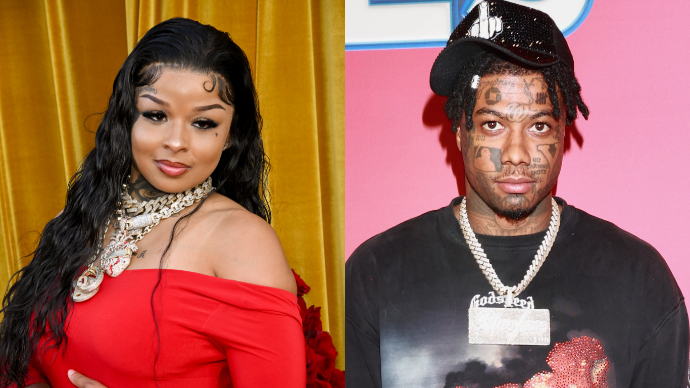 Chrisean Rock Removes Blueface Portrait From Her Face As His New Boo Unveils His Name On Her Neck (WATCH)