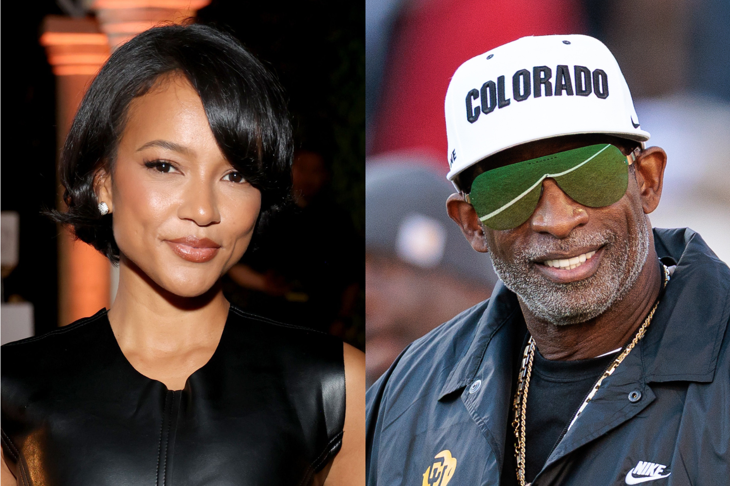 Snuggle Szn! Karrueche Tran & Deion Sanders Spark Reactions With Cuddle Session At Browns Game (VIDEO)