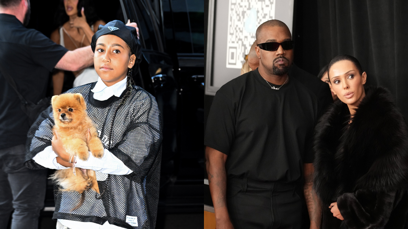 North West Has The Internet Going Off Over Her Facial Expression In Holiday Photo With Ye & His Wife Bianca Censori North West Has The Internet Going Off Over Her Facial Expression In Holiday Photo With Ye & His Wife Bianca Censori