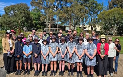 Peace Pole Planted at Children’s Park, Woodend, Victoria, Australia