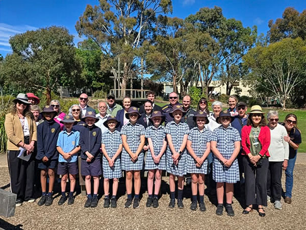Peace Pole Planted at Children’s Park, Woodend, Victoria, Australia