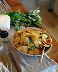 Pumpkin Ravioli With Sage & Brown Butter Tastes Like a Cozy Night In