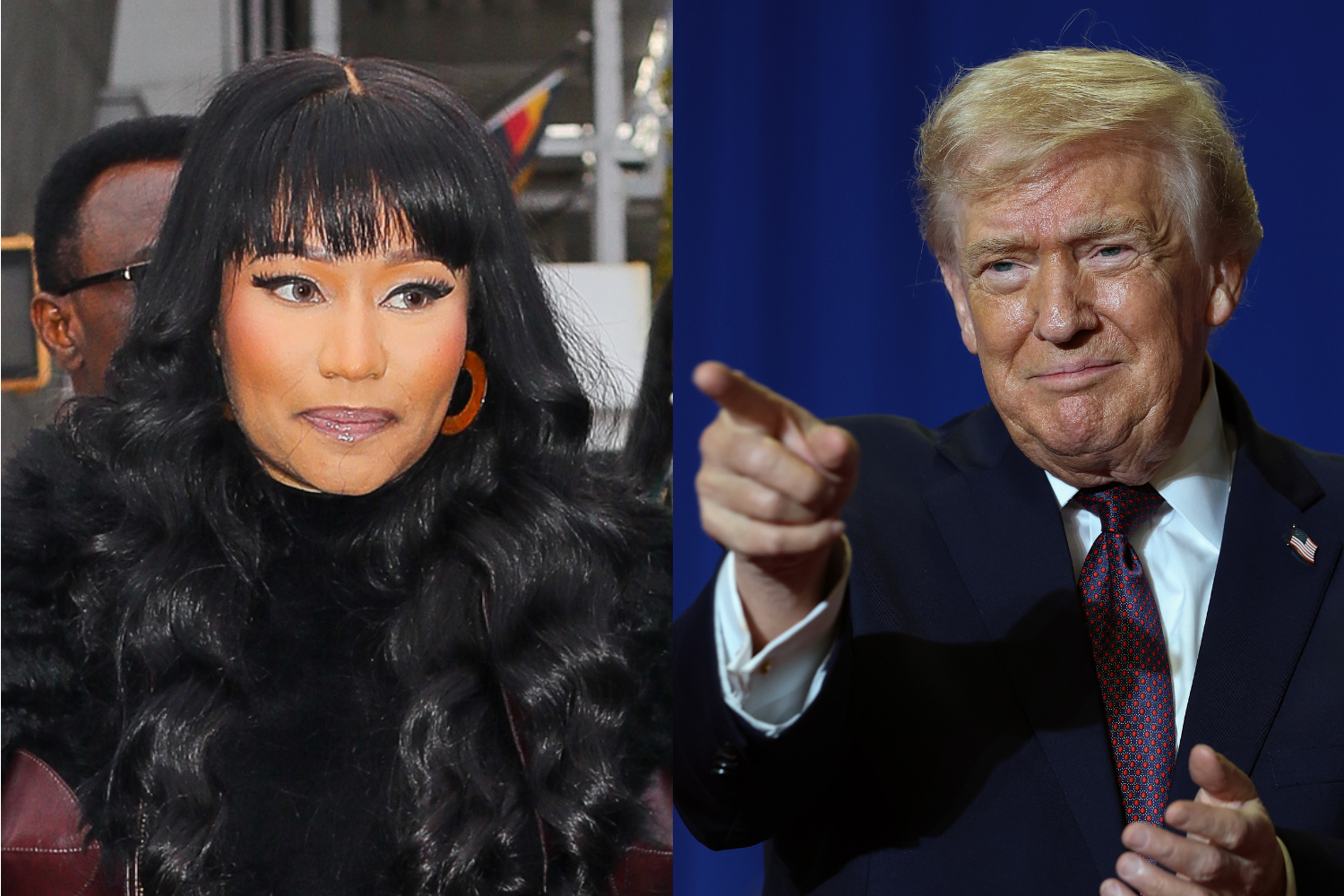 Stickin’ Beside Him! Social Media Pops OFF After Nicki Minaj Praises Donald Trump For Rising Above Challenges (VIDEOS)