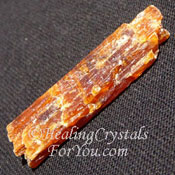 Orange Kyanite High Vibration Helps Willpower & Confidence
