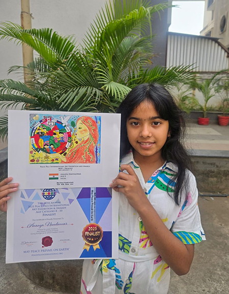 Ananya Nandanwar Peace Pals International Finalists 2025, Age 8, India
