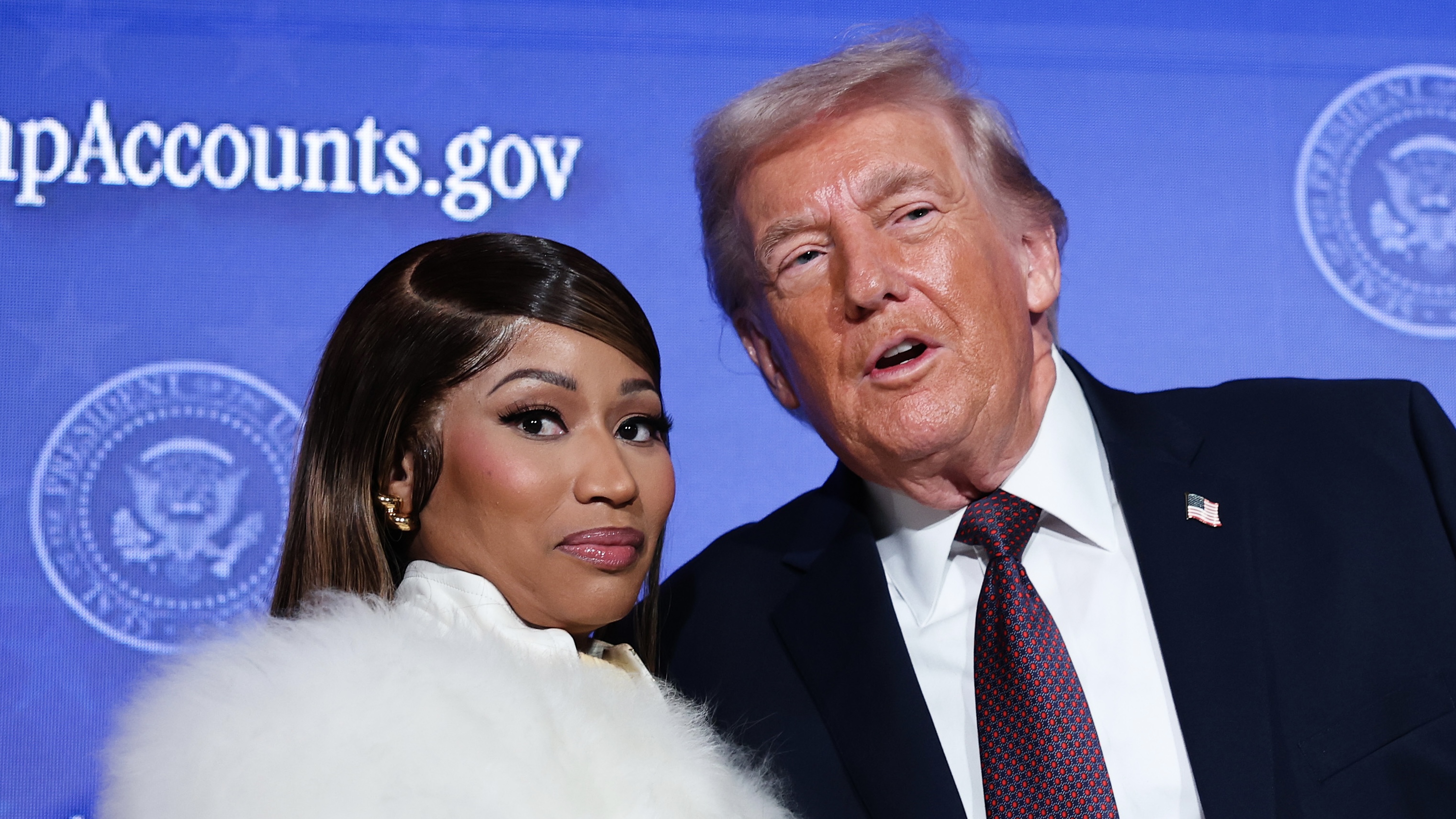 Whew! Social Media Is Goin' OFF After Nicki Minaj Called Herself Trump's "Number One Fan" & Held His Hand At Account Summit (WATCH)