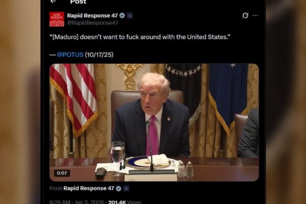 Official White House Page: “(Maduro) Doesn’t Want to F*ck Around with the United States”