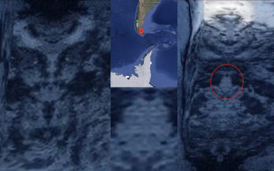 King of the Jinn figure and serpent-like head structures found in remote Patagonia
