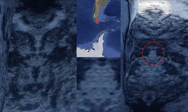 King of the Jinn figure and serpent-like head structures found in remote Patagonia
