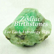 Zodiac Birthstones List For Twelve Astrology Signs