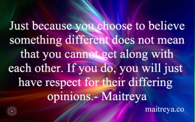 Maitreya Quote on How to Respect Each Other
