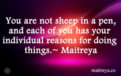 Maitreya Quote on Individuality