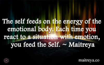 Maitreya Quote on the Self and the Emotions