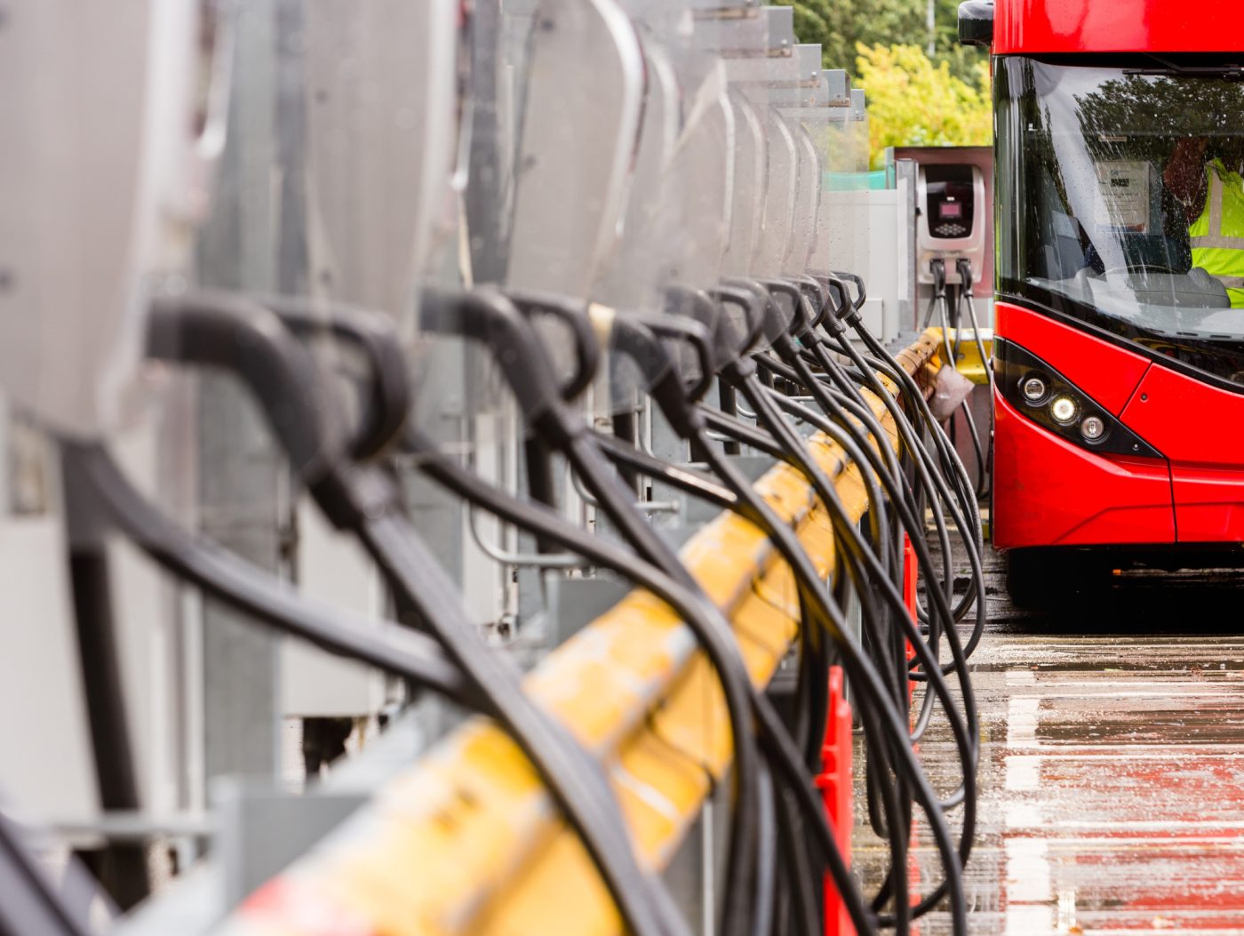 Electric Chargers by Go-Ahead London bus