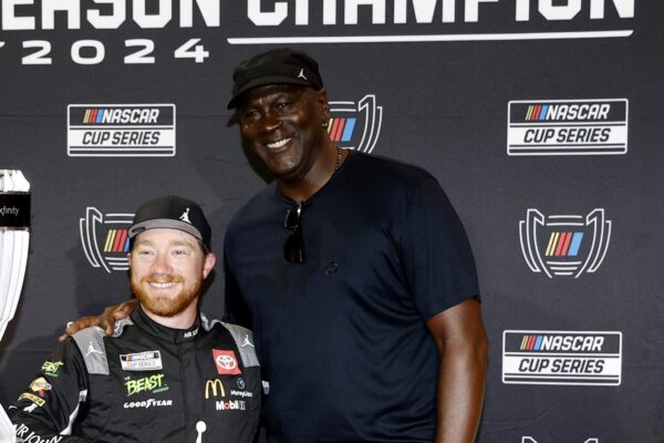 Yikes! Social Media Debates Appropriateness Of Viral Interaction Between Michael Jordan And Tyler Reddick’s Young Son (VIDEO)