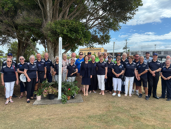 Rotary Clubs partner with Ballina RSL to promote the Peace Pole initiative, NSW, Australia.