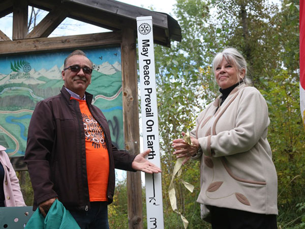 Seventeen Peace Poles in Greater Sudbury, Ontario-Canada.