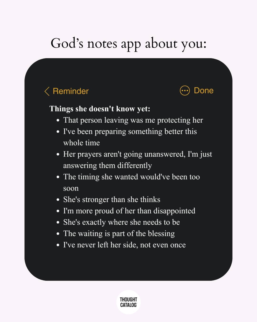 If God Had An iPhone, This Is What He’d Write About You In The Notes App
