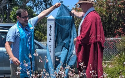 Unveiling of the Peace Pole at Margaret Uniting Church, Western Australia.