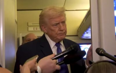 Trump Zings Washington Post Reporter During Press Gaggle Aboard Air Force One (VIDEO)