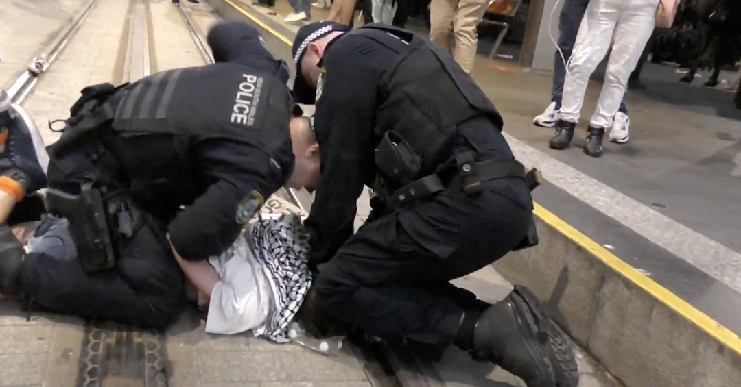 In Australia The Police Beat You Up For Opposing Genocide