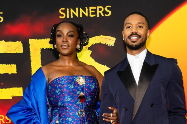 Too Sweet! Michael B. Jordan Sparks “Smoke & Annie” Buzz After Kissing Wunmi Mosaku’s Baby Bump (VIDEO)