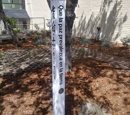 Peace Pole Project Park Newberg, Oregon, USA