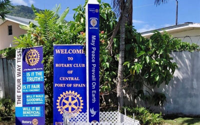 Rotary Peace Pole unveiled at St Anthony’s College-Oxford, United Kingdom.