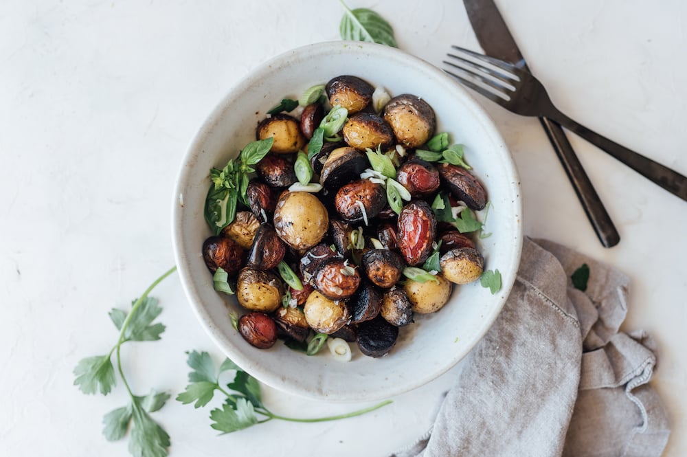 salt and vinegar crispy potatoes-best roast potatoes recipe