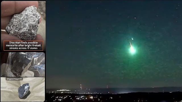 What is happening in space that is causing so many meteorites to strike Earth and explode?