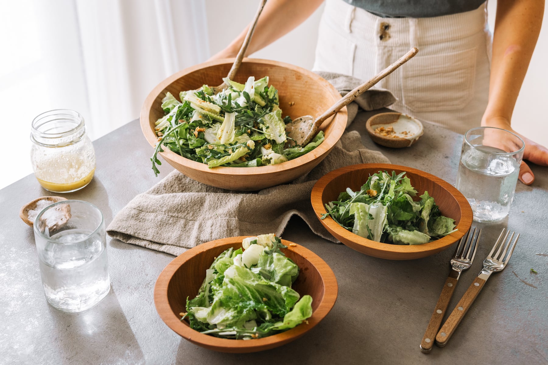 best simple green salad recipe inspired by via carota's insalata verde