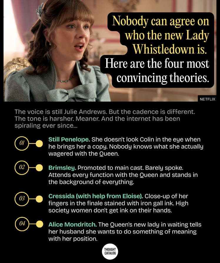 Who Is the New Lady Whistledown? Bridgerton Fans Think It’s One Of These 4 Characters