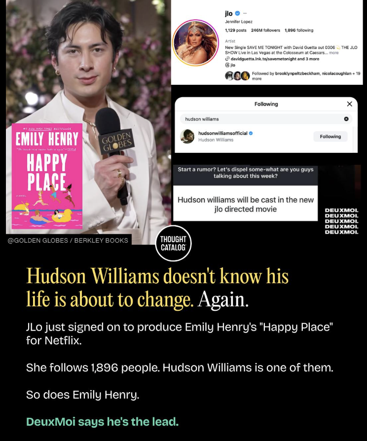 One Year Ago Hudson Williams Was Waiting Tables. Now He May Have Landed His Next Big Role.