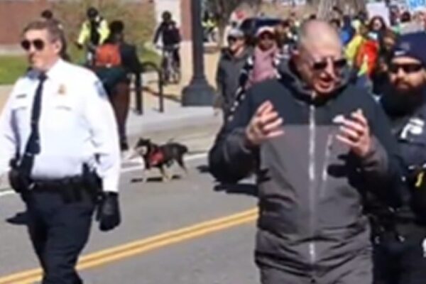 BEYOND PARODY: No Kings Protesters Yell ‘Abolish the Police’ as They’re Being Escorted and Protected by Police (VIDEO)
