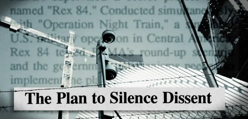 Rex 84 and the Plan to Silence Dissent