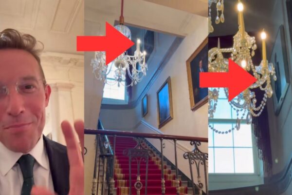 WATCH: Benny Johnson Posts Video from White House Showing Obama’s Official Portrait Has Been Banished into Hidden Staircase Corner Like Trash