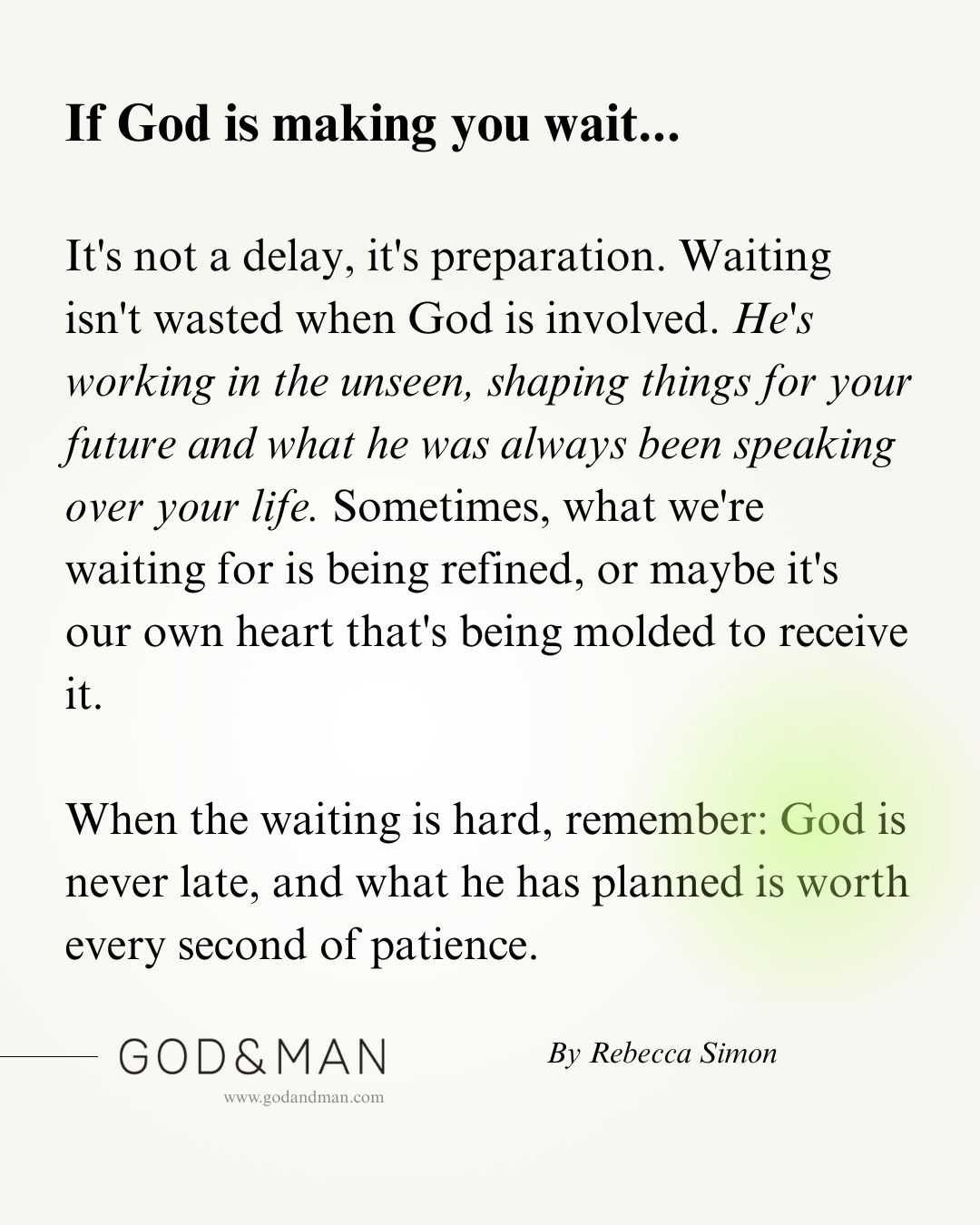 What It Means To Be Blessed
