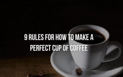 9 Rules For How To Make A Perfect Cup Of Coffee