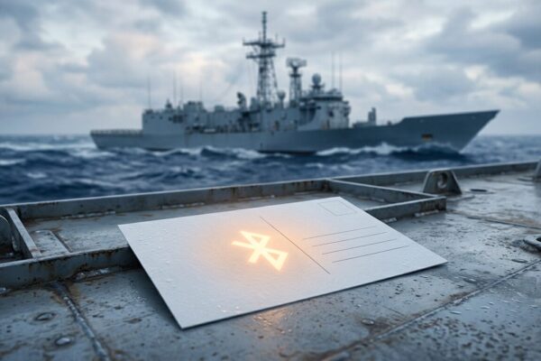  Bluetooth Tracker in a Postcard Exposed a NATO Warship