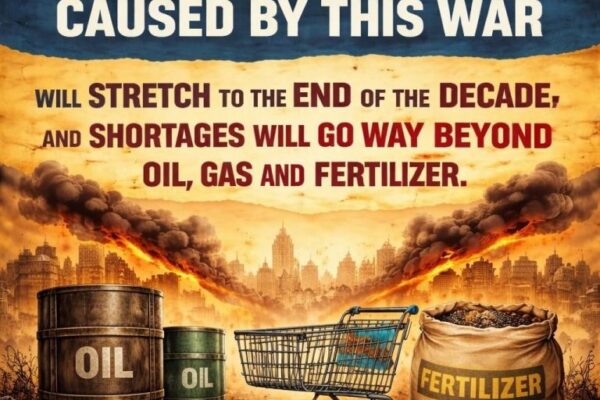 The Economic Damage Caused By This War Will Stretch To The End Of The Decade, And Shortages Will Go Way Beyond Oil, Gas And Fertilizer