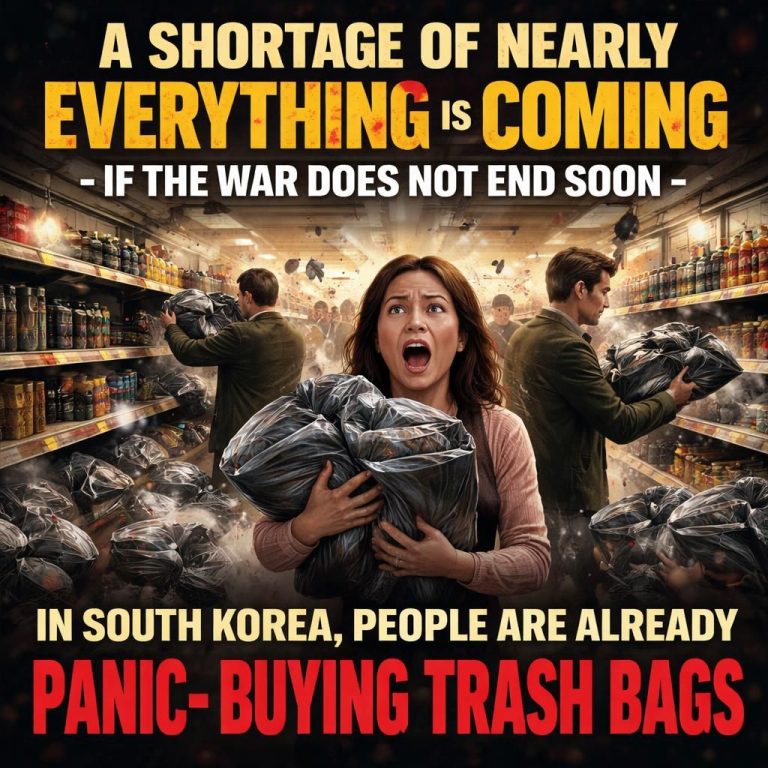 “A Shortage Of Nearly Everything” Is Coming If The War Does Not End Soon – In South Korea, People Are Already Panic-Buying Trash Bags